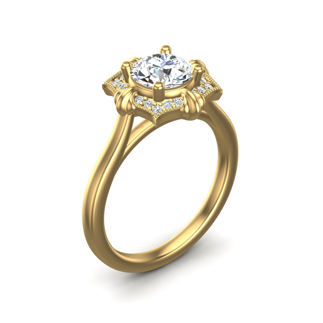 Kiara Halo Engagement Ring